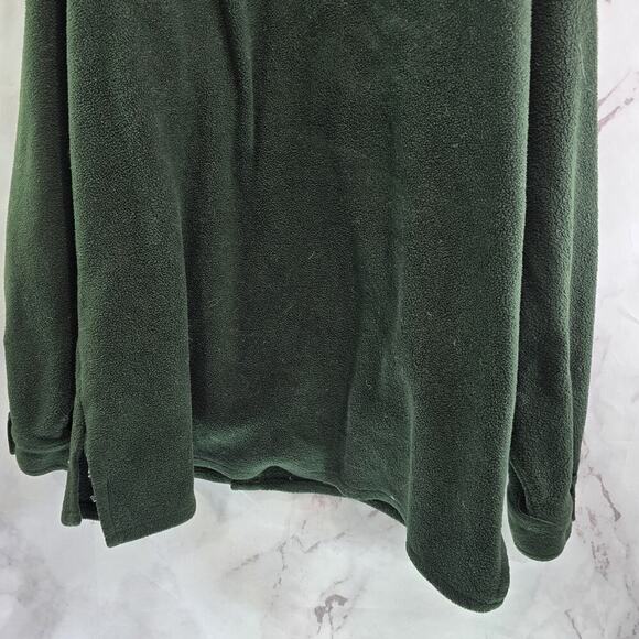 Vintage Shirt Jacket Mens XL Fleece Green 90s Button Shacket Moose Creek - Picture 7 of 11
